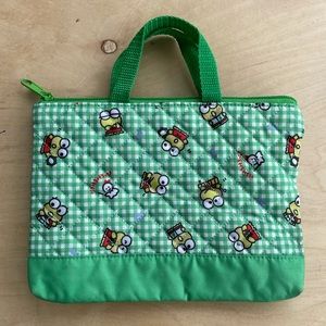 Vintage *SANRIO* Keroppi Quilted Check Mini Bag~